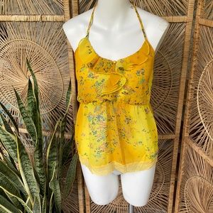 🌵Yellow Floral Top